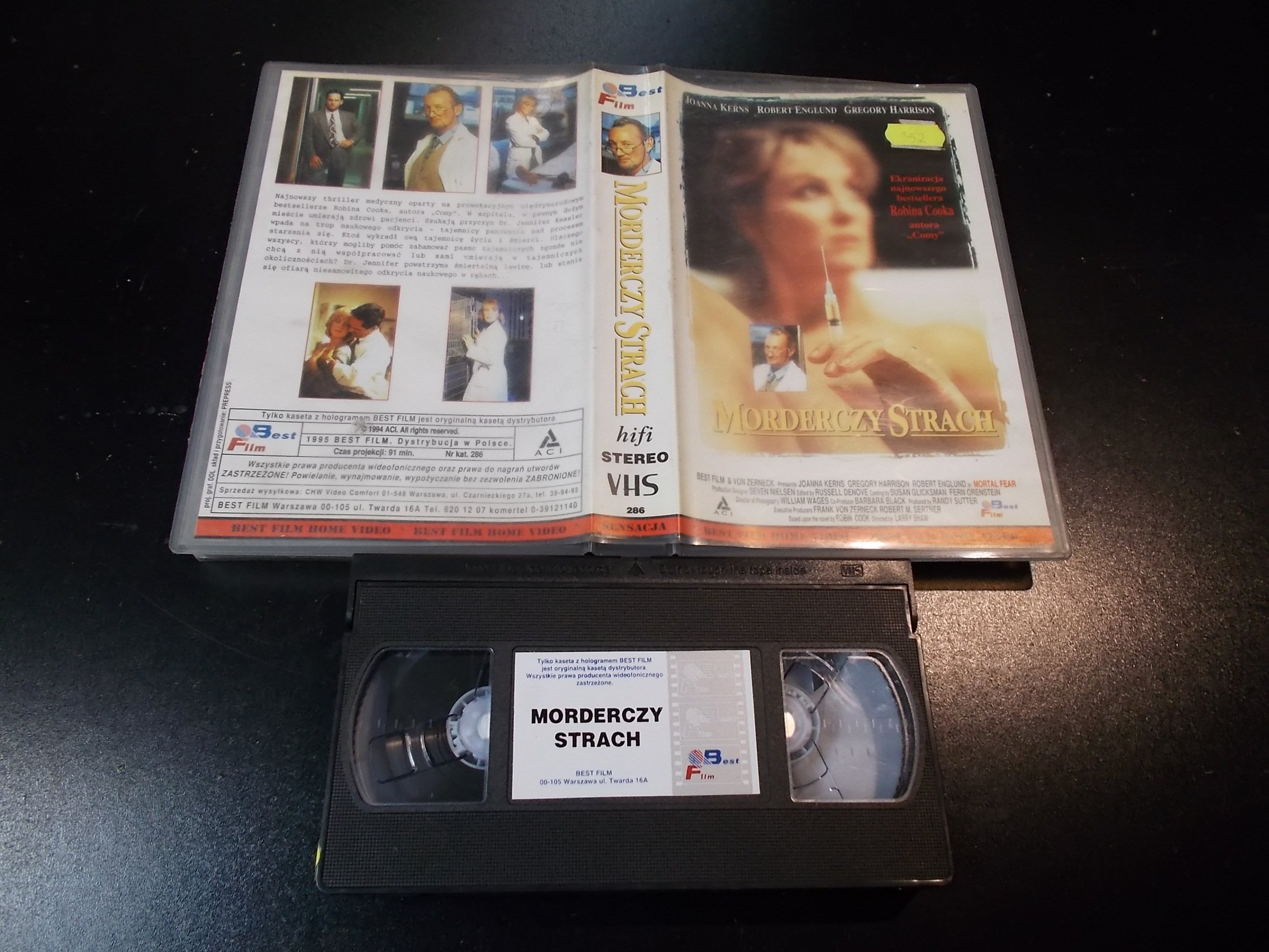 MORDERCZY STRACH - kaseta Video VHS - 1399 Sklep 