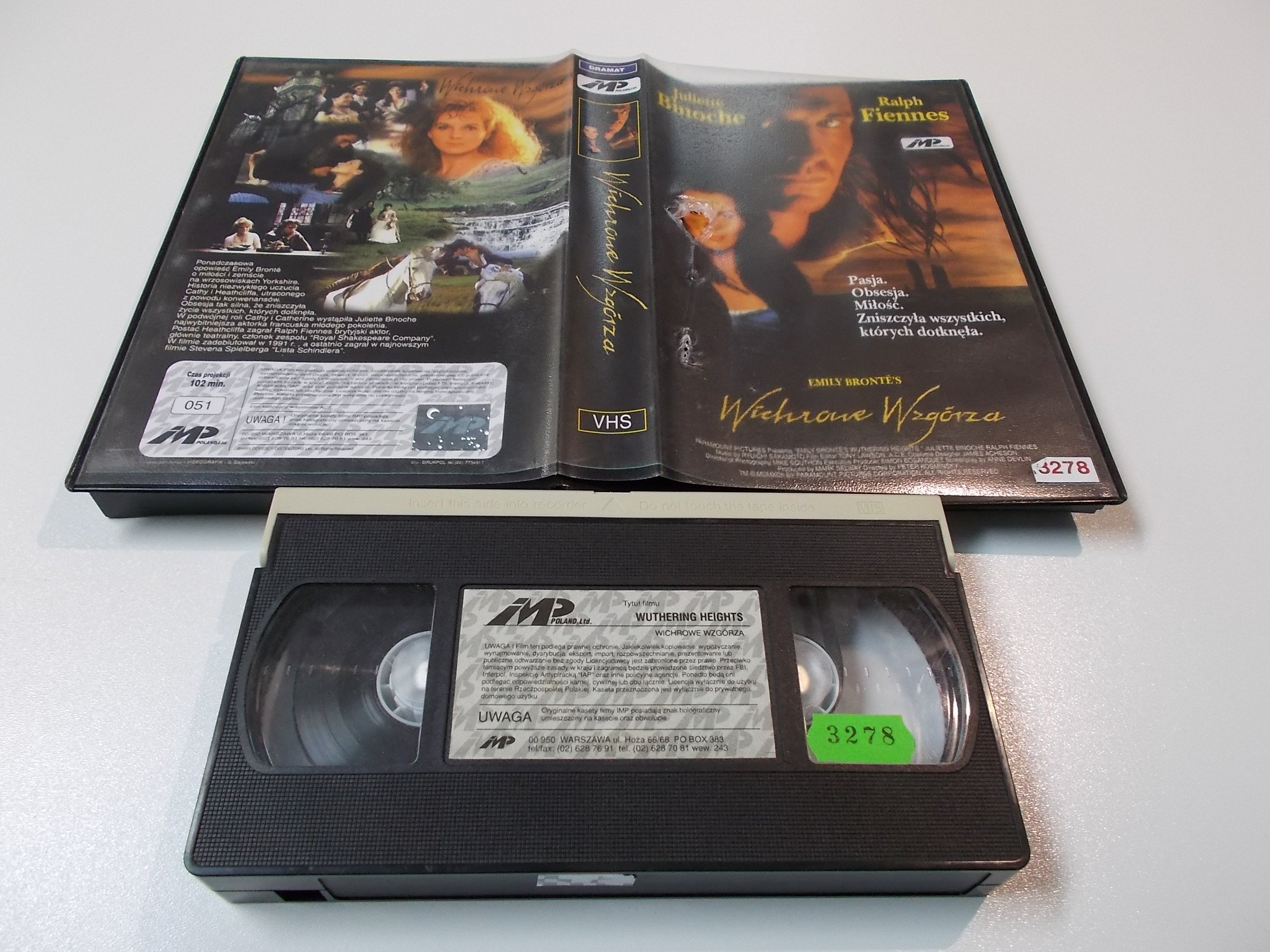 WICHROWE WZGÓRZA - kaseta Video VHS - 1421 Sklep 